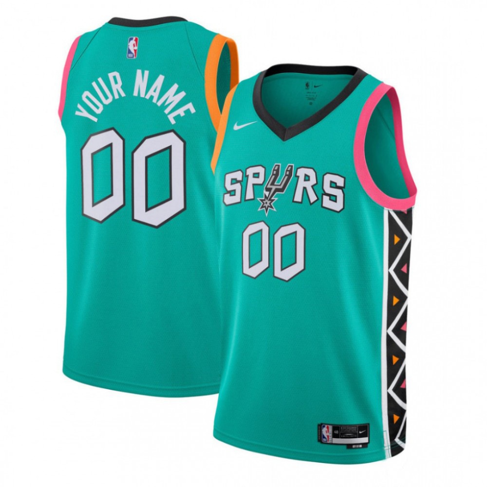 San Antonio Spurs Youth Swingman Custom Jersey City Edition – Turquoise-Pro Kit Vault | Brand New 26/27 Sports Jerseys